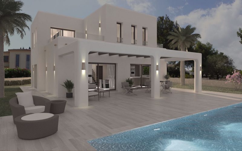 Kans in Moraira | te renoveren villa | zeezicht | Ibiza stijl | VERKOCHT EN OPGELEVERD