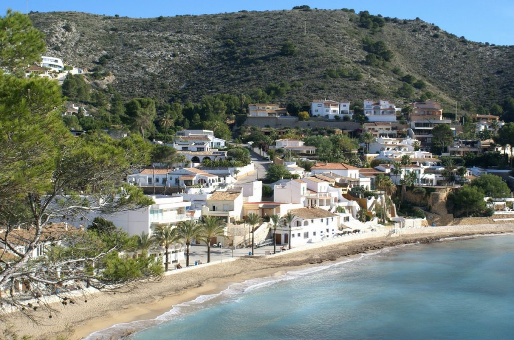 grond pla del mar Moraira te koop