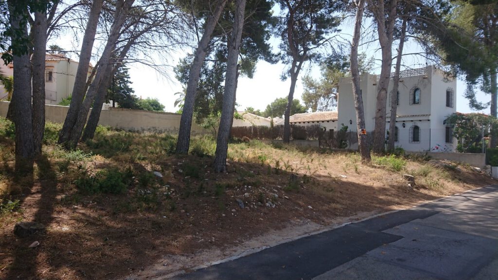 grondstuk pla del mar Moraira te koop